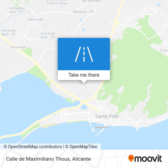Calle de Maximiliano Thous map