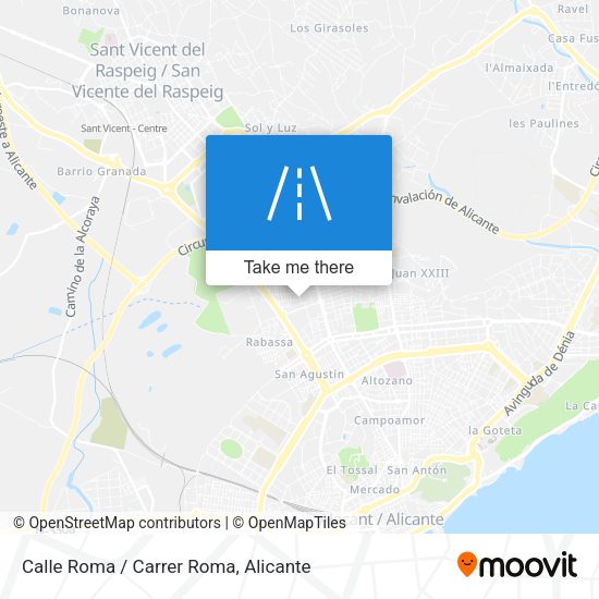 Calle Roma / Carrer Roma map