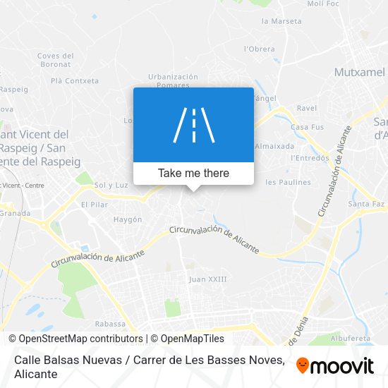 Calle Balsas Nuevas / Carrer de Les Basses Noves map