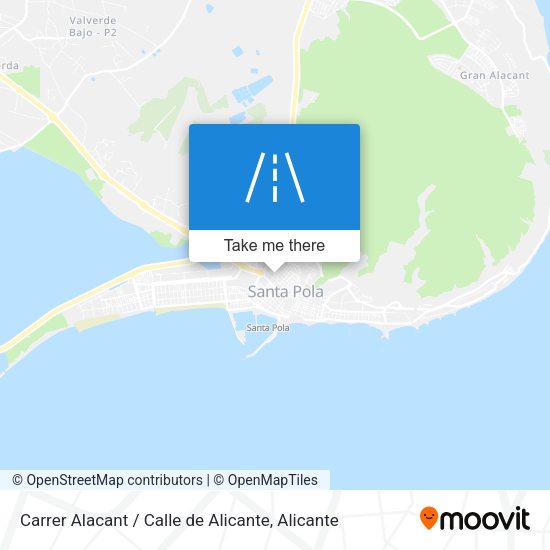 Carrer Alacant / Calle de Alicante map