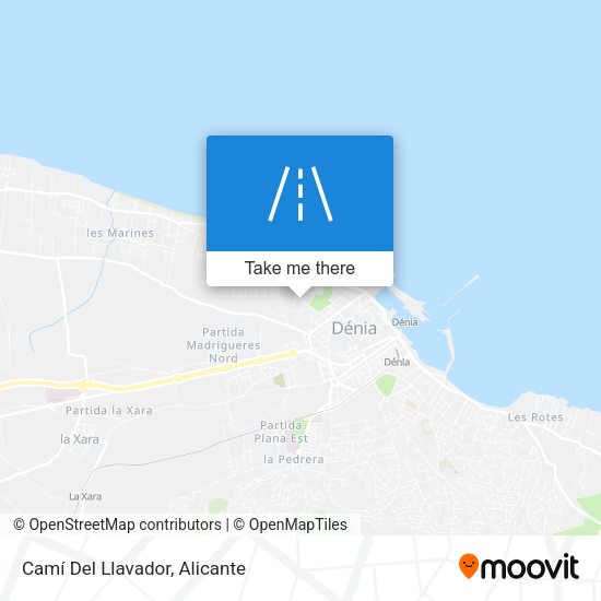 Camí Del Llavador map