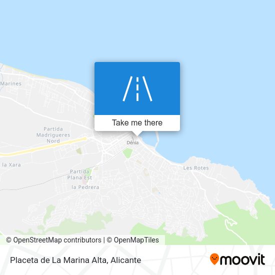Placeta de La Marina Alta map