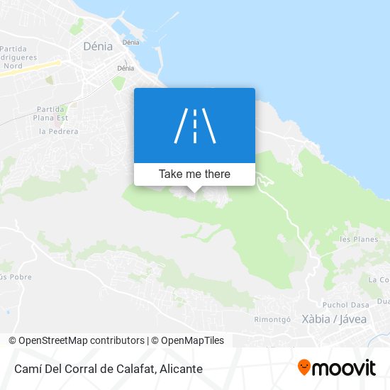 mapa Camí Del Corral de Calafat