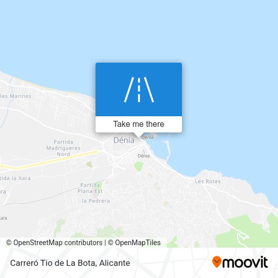 Carreró Tio de La Bota map
