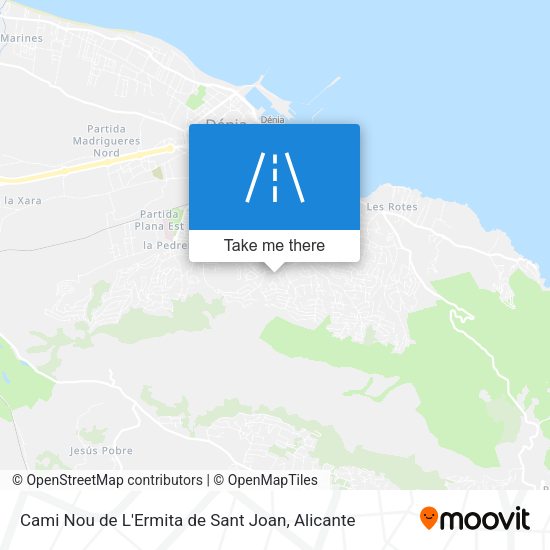 Cami Nou de L'Ermita de Sant Joan map
