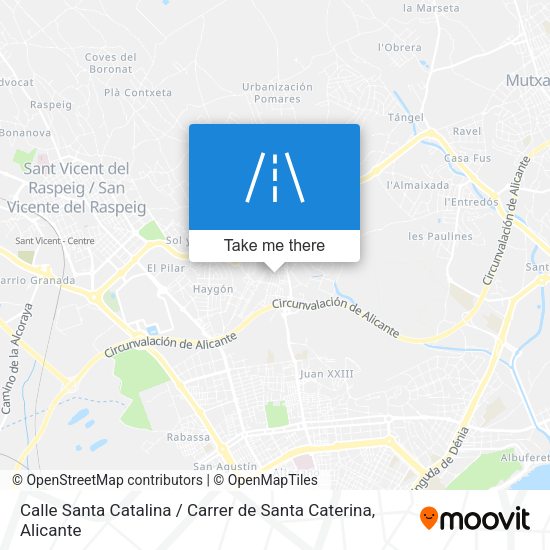 Calle Santa Catalina / Carrer de Santa Caterina map