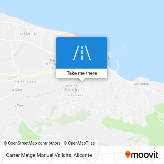 Carrer Metge Manuel Vallalta map