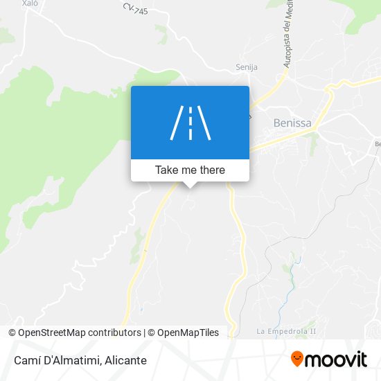 Camí D'Almatimi map