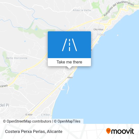 Costera Perxa Perlas map