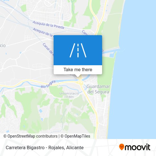 Carretera Bigastro - Rojales map