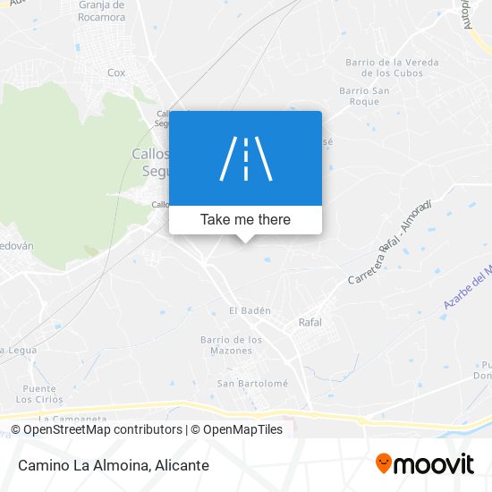mapa Camino La Almoina