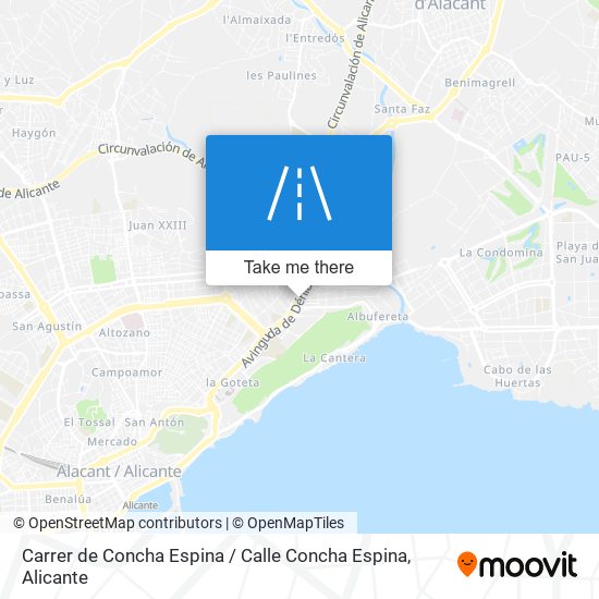 mapa Carrer de Concha Espina / Calle Concha Espina