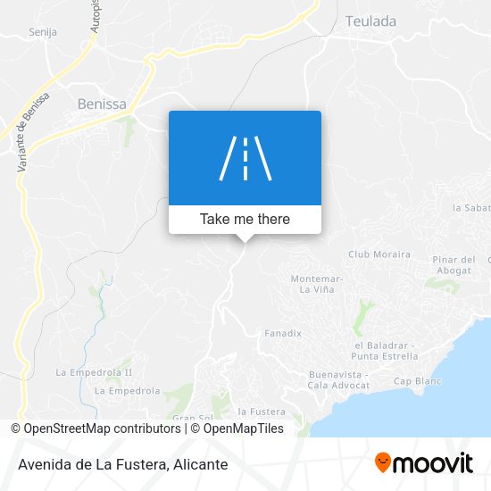 Avenida de La Fustera map