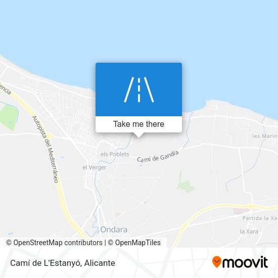 Camí de L'Estanyó map