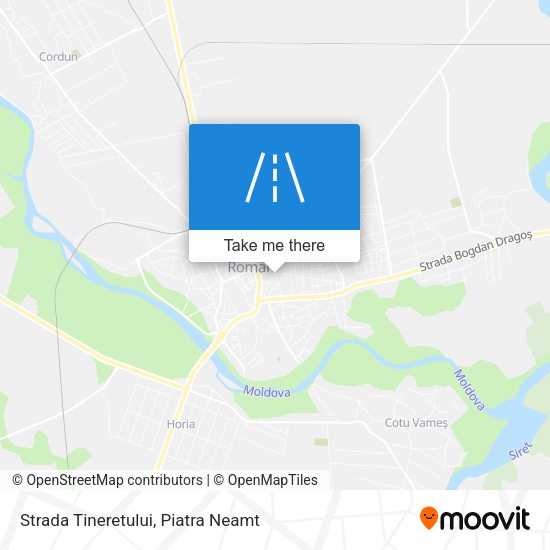 Strada Tineretului map