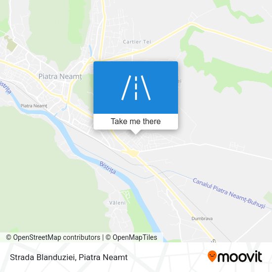 Strada Blanduziei map