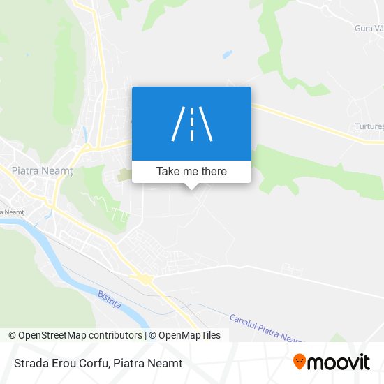 Strada Erou Corfu map