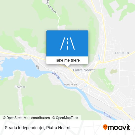 Strada Independenței map