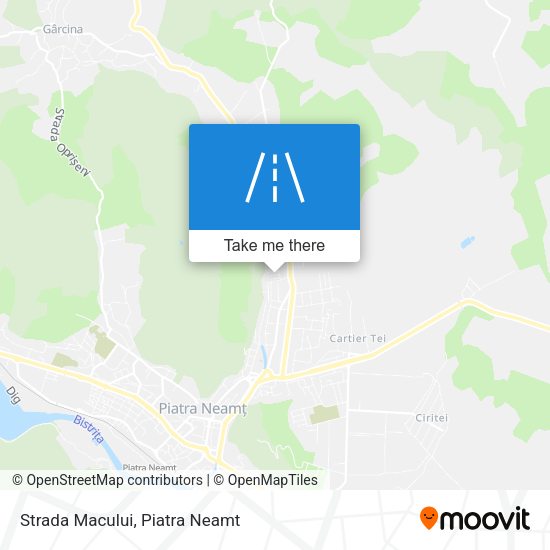 Strada Macului map