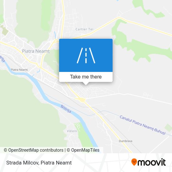 Strada Milcov map