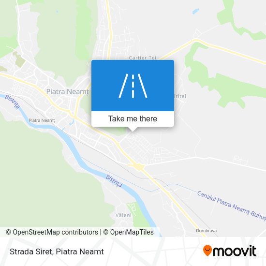 Strada Siret map