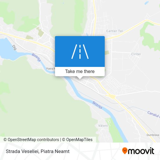 Strada Veseliei map