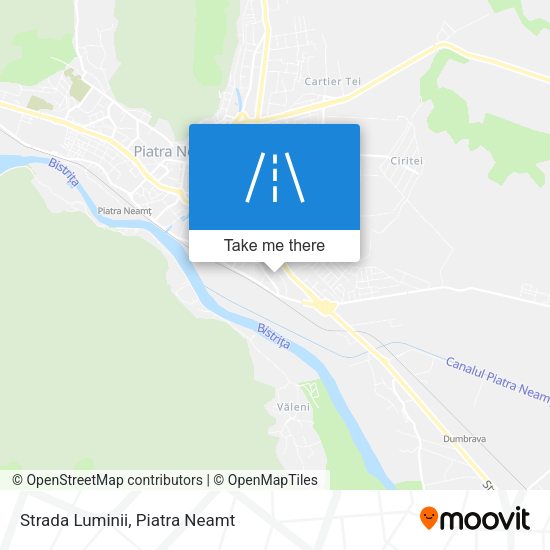 Strada Luminii map