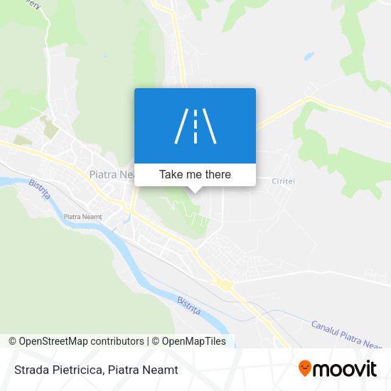Strada Pietricica map