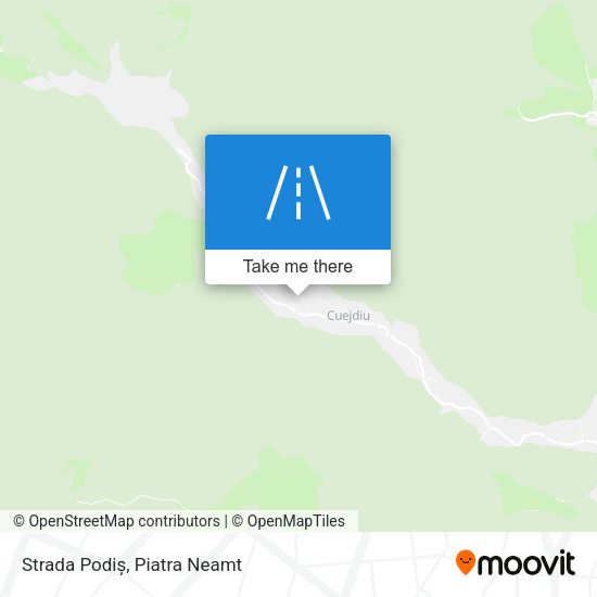 Strada Podiș map
