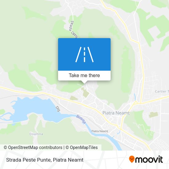 Strada Peste Punte map
