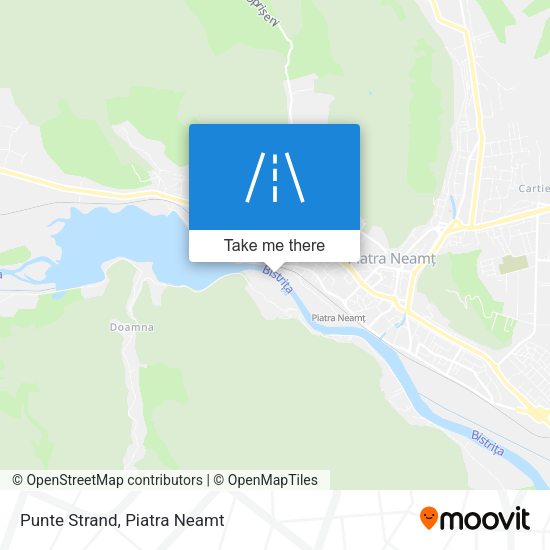 Punte Strand map