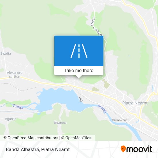 Bandă Albastră map