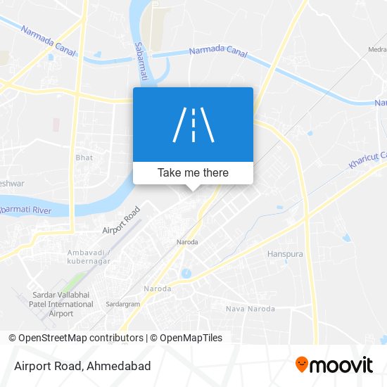 Airport Road map