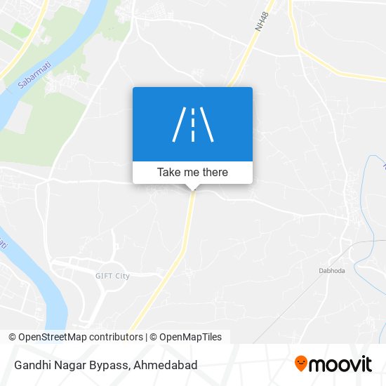 Gandhi Nagar Bypass map