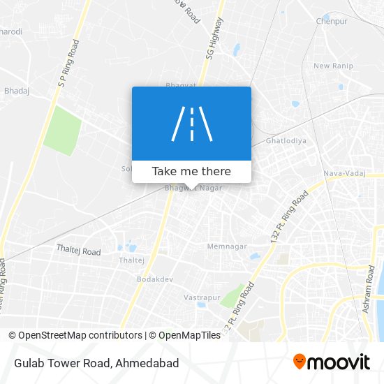 Gulab Tower Road map