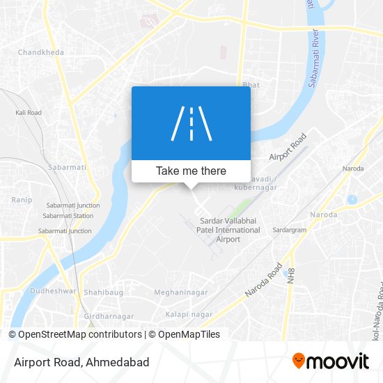 Airport Road map