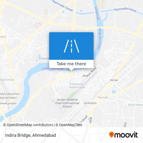 Indira Bridge map
