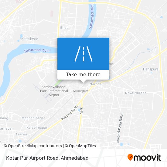 Kotar Pur-Airport Road map