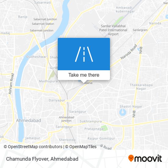 Chamunda Flyover map