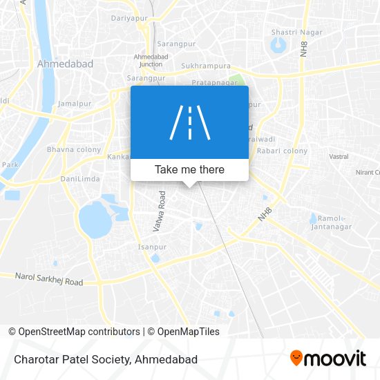 Charotar Patel Society map