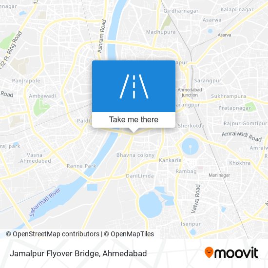 Jamalpur Flyover Bridge map