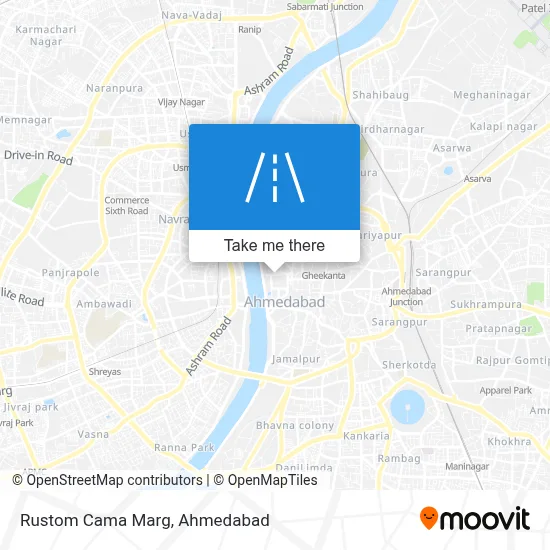 Rustom Cama Marg map