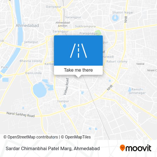 Sardar Chimanbhai Patel Marg map