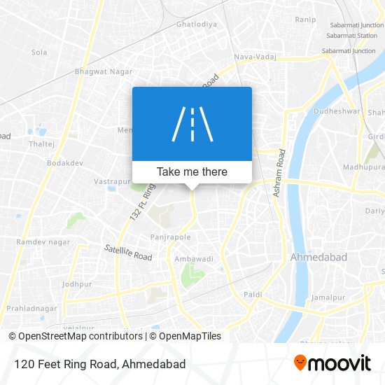 120 Feet Ring Road map