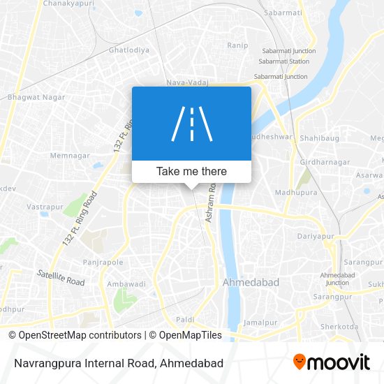 Navrangpura Internal Road map