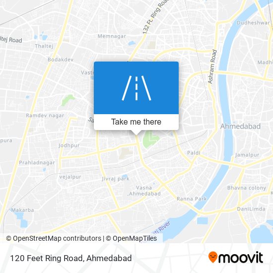 120 Feet Ring Road map