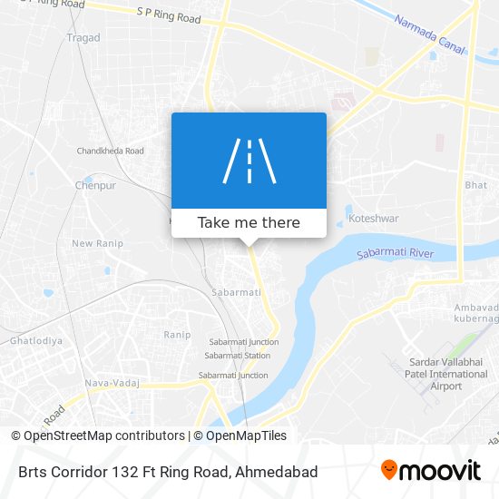 Brts Corridor 132 Ft Ring Road map