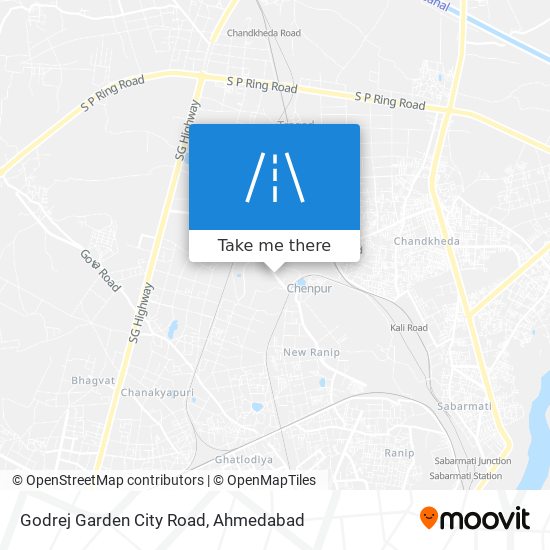 Godrej Garden City Road map