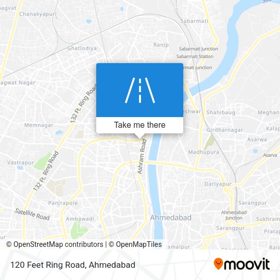 120 Feet Ring Road map