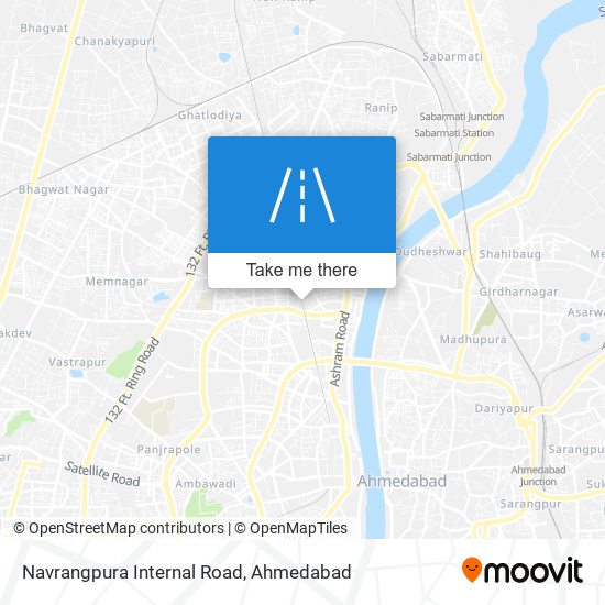 Navrangpura Internal Road map